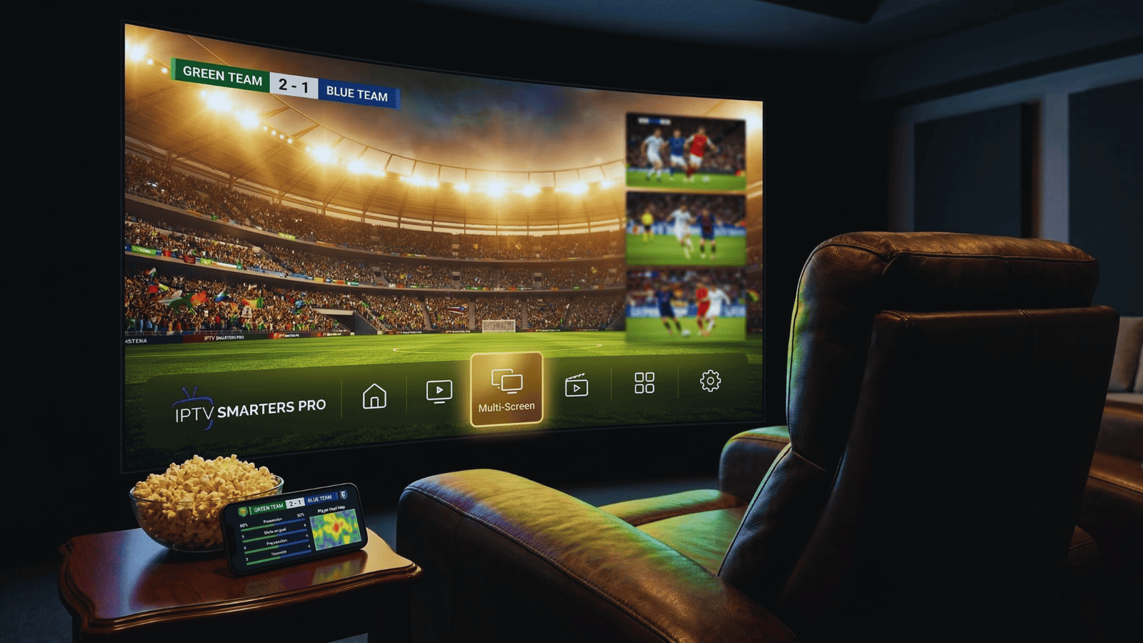 Vergelijking van IPTV apps op Firestick en smartphone